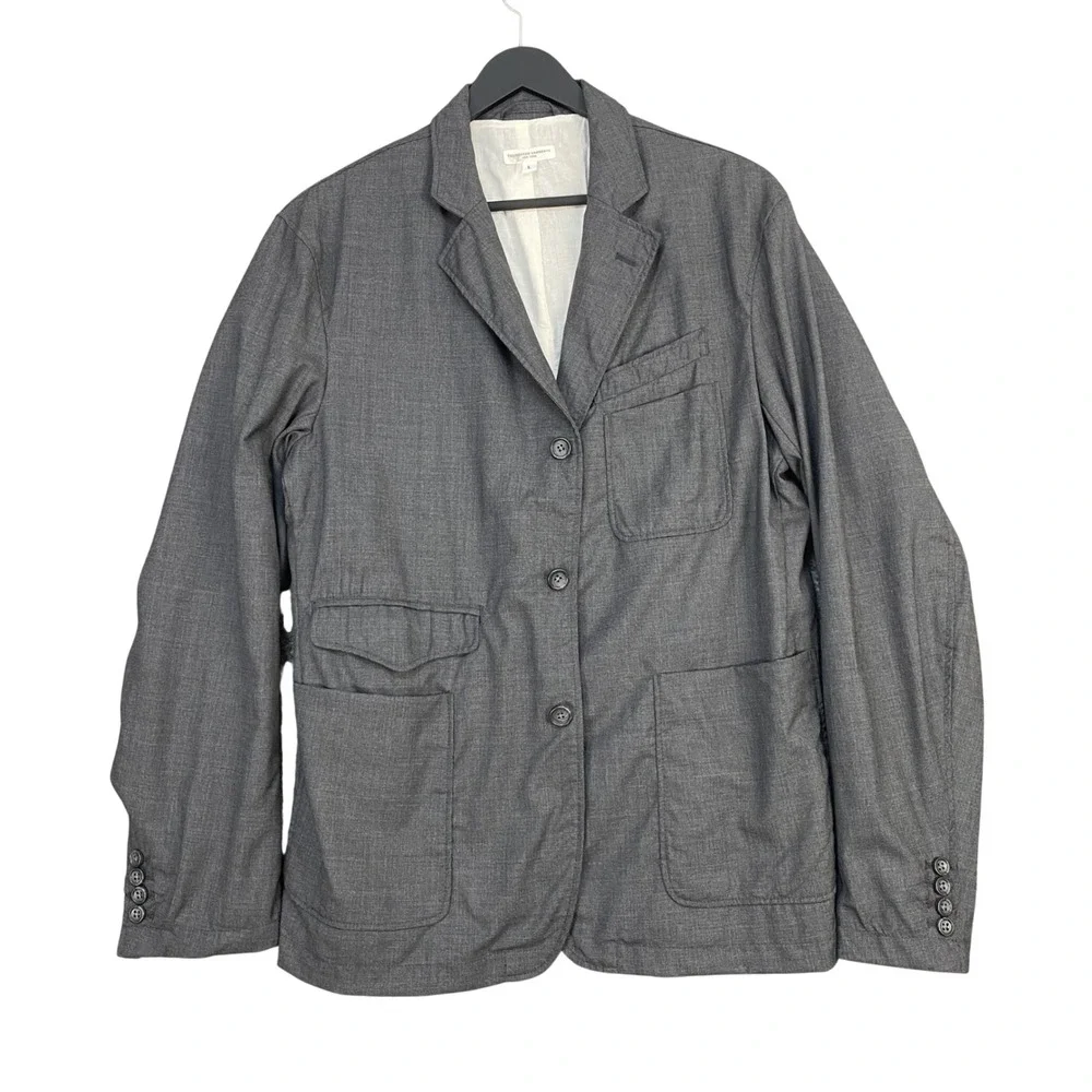 Engineered Garments Andover Blazer Mens L Gray Wool USA Workwear Sport Jacket
